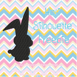 Stickmuster - Hase Shilouette